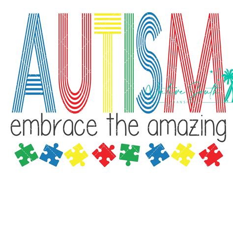 Embrace The Amazing Autism Awareness Print Autism Print Etsy