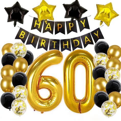 60th Birthday Balloons 60th Birthday Banner 80th Birthday Party