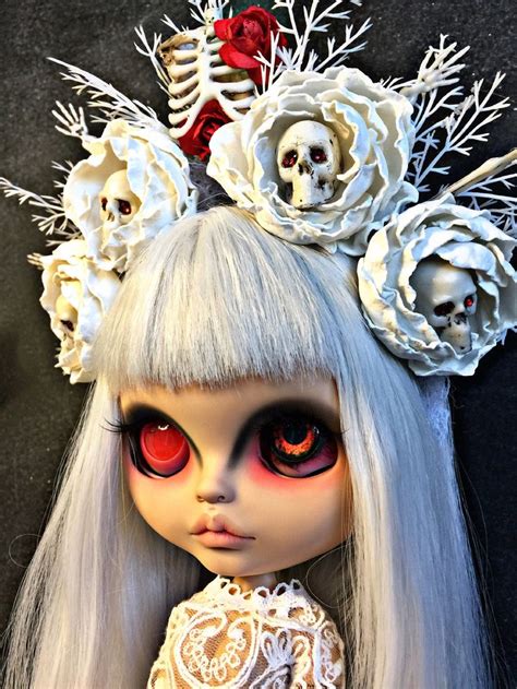 Custom Blythe Gothic Doll By Aiguldolls On Etsy Gothic Dolls Dolls