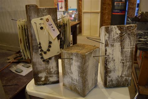 Lot Rustic Jewelry Display