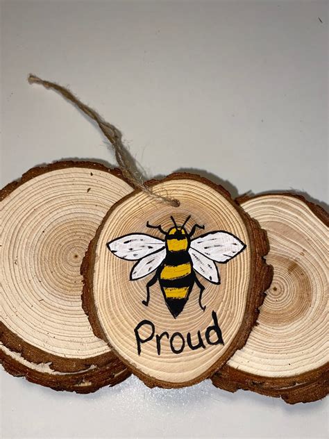 Bee Proud Motivational Wall Hanging Sign Etsy