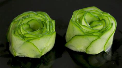 Learn How To Make A Beautiful Cucumber Garnish In This Video You Will