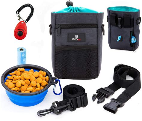 Evoest Dog Treat Pouch Training Bag With Dog Training Clicker And