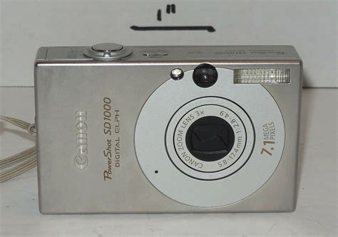 Canon Powershot Digital Elph Sd1000 71mp Digital Camera Silver