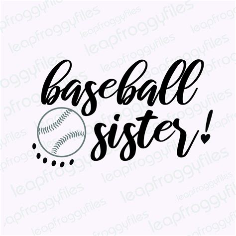 Baseball Sister Svg File For Cricutbaseball Sister Shirt Etsy