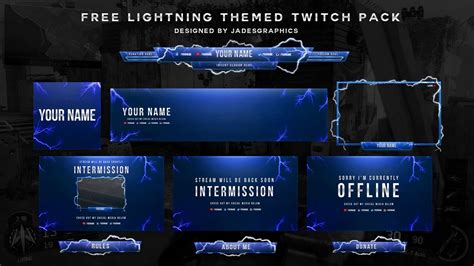 Free Twitch Template Pack Designed By Jadesgraphics Youtube