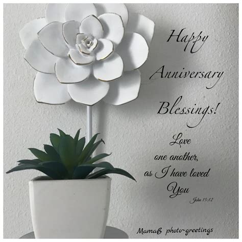 Happy Anniversary Blessings Love One Another In 2020 Happy