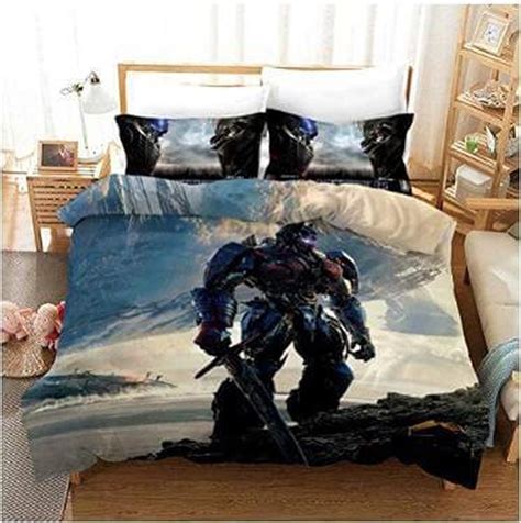 Transformers Optimus Prime Cosplay Bedding Set Duvet Cover Bed Sheets Dreamrooma