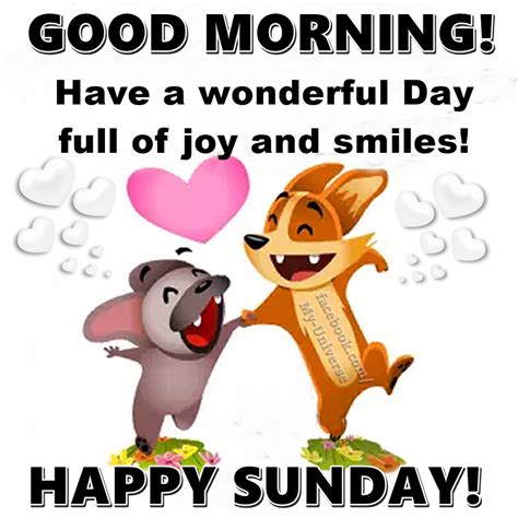 Have A Wonderful Day Full Of Joy And Smiles Happy Sunday Good Morning Pictures Photos And