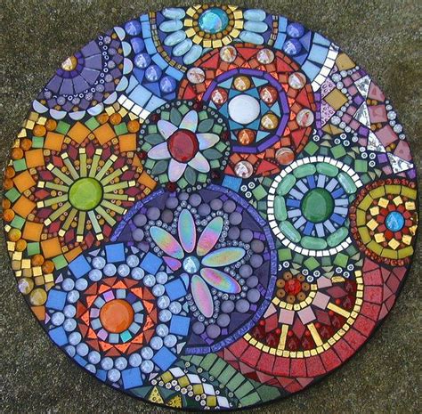 Clockworks Close Up Mosaic Crafts Mosaic Stepping Stone Mosaic Art