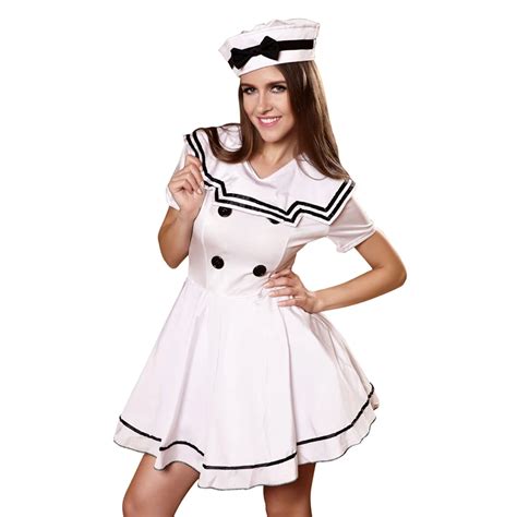 2017 New Arrival Womens Sailor Cosplay Sexy Nude Costumes Sailor Dance Costumes In Sexy Costumes