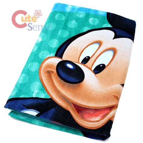 24 w x 44 l. Disney Mickey Mouse Cotton Beach Towel Bath Towel 30 x 60 ...