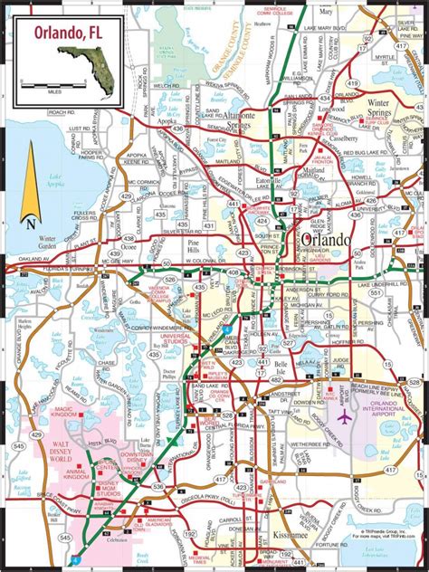 Orlando Maps Florida Us Maps Of Orlando Tourist Map Of Orlando