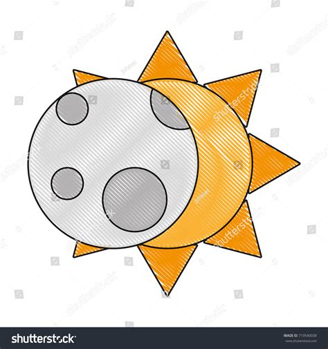 Sun Moon Icon Stock Vector Royalty Free 719540038 Shutterstock