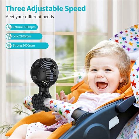 B Smartdevil Stroller Fan Speed Portable Stroller Fan Clip On