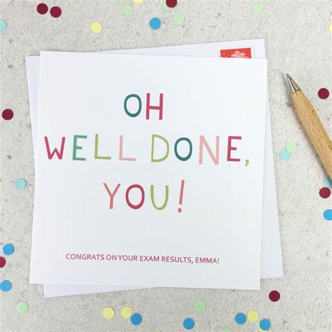 Congrats Oh Well Done You Congratulations Card By Wink Design