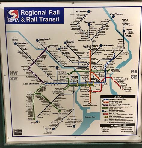 Septa Regional Rail And Rail Transit Map Oct18 A Photo On Flickriver