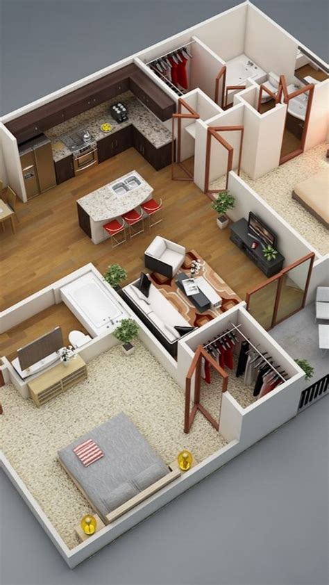 50 Four 4 Bedroom Apartmenthouse Plans In 2023 Small House Front