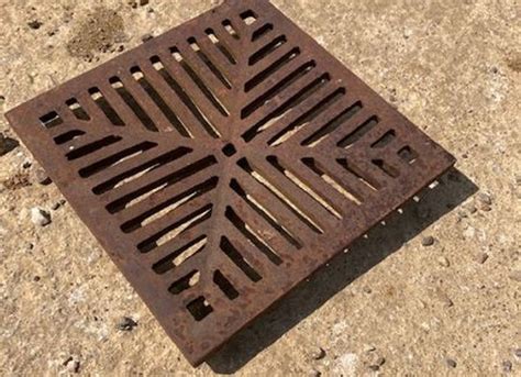 Cast Iron Drain Grate Conservation BS
