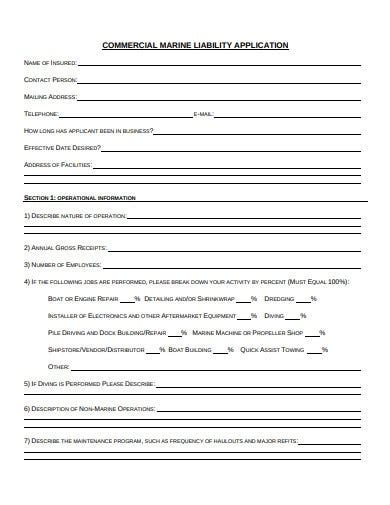 11 Liability Insurance Application Templates In Pdf Doc