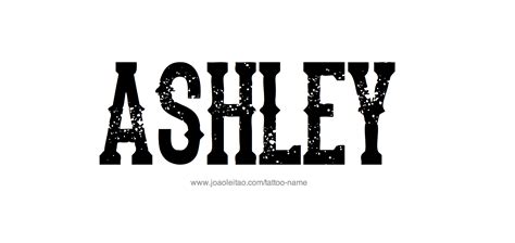 Ashley Name Tattoo Designs
