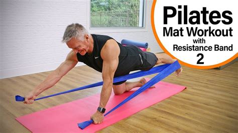 Intermediate Pilates Mat Workout With Resistance Band 2 15 Minute