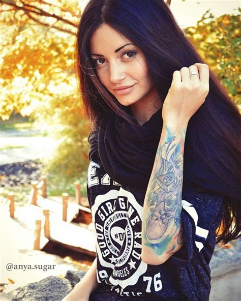 Any Sakharova Anya Sugar Inked Girls Russian Beauty Tattoo Models