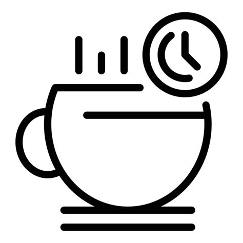 Coffee Break Icon Outline Style 15906841 Vector Art At Vecteezy