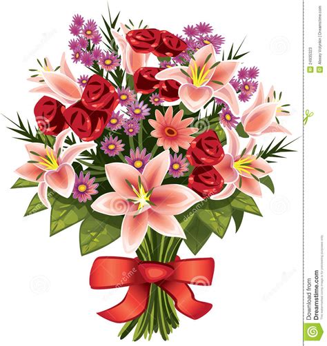 Mazzi di fiori in italy: Mazzo dei fiori illustrazione di stock. Illustrazione di illustrazione - 24935323