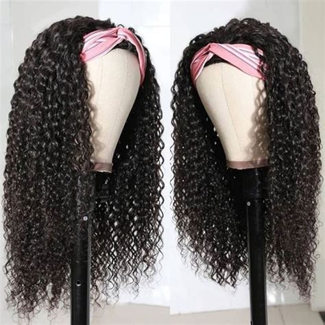 It's a natural looking shade of silver grey and light gray blended together with just a hint of chestnut brown. Best Hot Sales Deep Curly Headband Wigs For Black Women ...