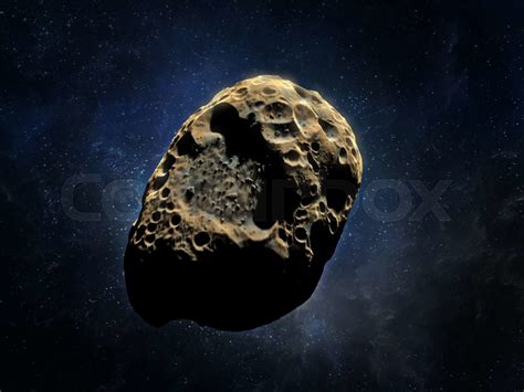 3d Rendering Of An Asteroid Stock Image Colourbox