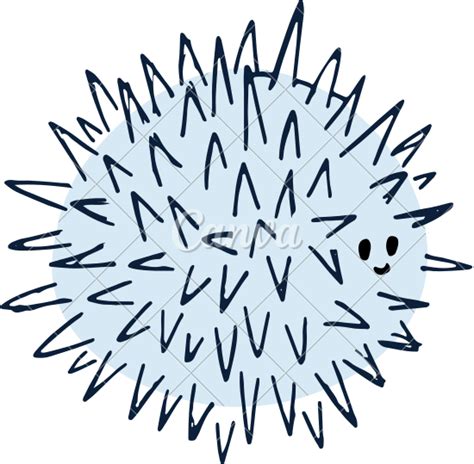 Sea Urchin Illustration 素材 Canva可画