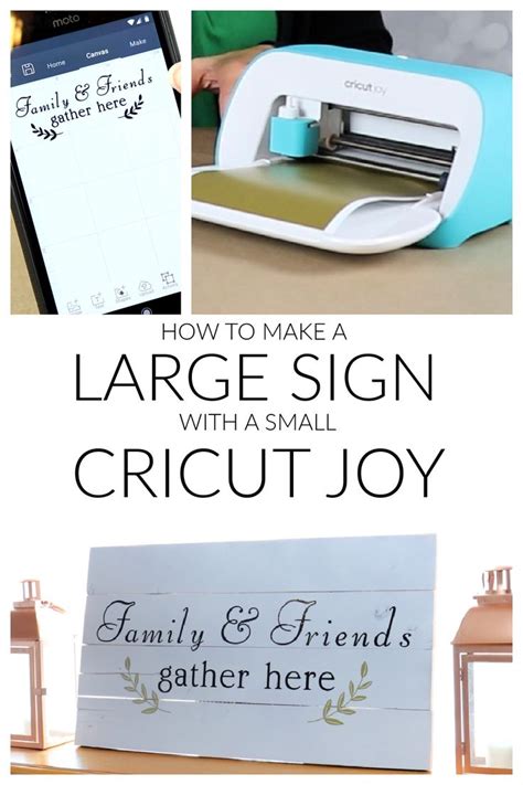 How to Make a Wood Sign with Vinyl and Cricut Joy | Cricket joy