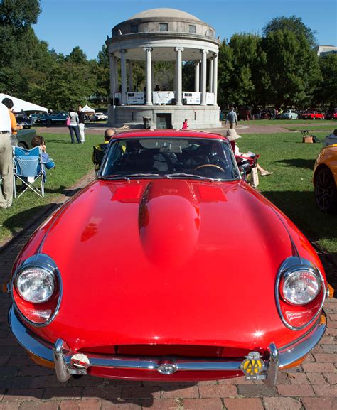 Classic cars displayed at the Boston Cup