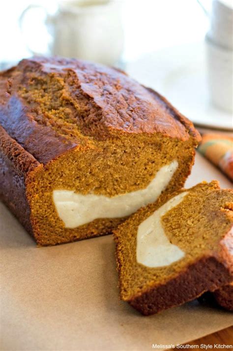 Pumpkin Bread With Cream Cheese Filling