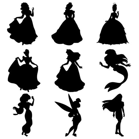 Disney Tattoo Disney Princess Silhouettes Snow White Belle Tiana