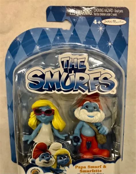 The Smurfs Movie Series 1 2 Pk Smurfette And Papa Smurf Jakks Pacific