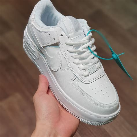 White Nike Air Force 1 Shadow Airforce Military