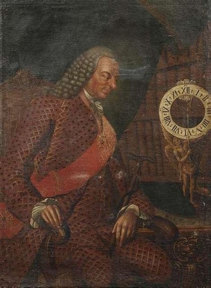 German School 18th Century Portrait Of Reinhart Baron Von Gemmingen