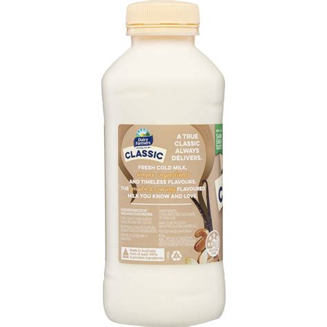 Dairy Farmers Classic Vanilla Malt Flavoured Milk 500ml Woolworths
