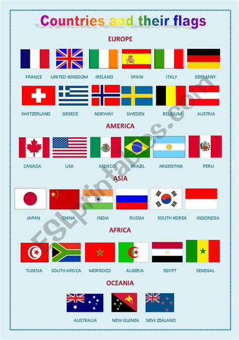 Country Flags With Names And Capitals Pdf Free Download Flag Names Images