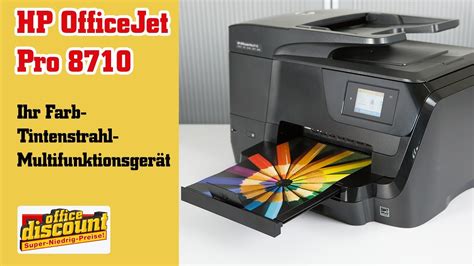 Better than the hp officejet pro 8710's speed is its efficiency. HP OfficeJet Pro 8710 All-in-One - YouTube