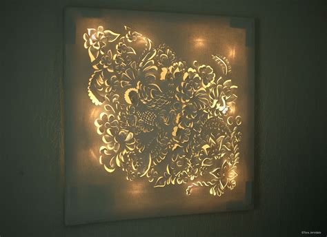 Cut Out Pop Up Lighted Canvas Step By Step Diy Instructions On