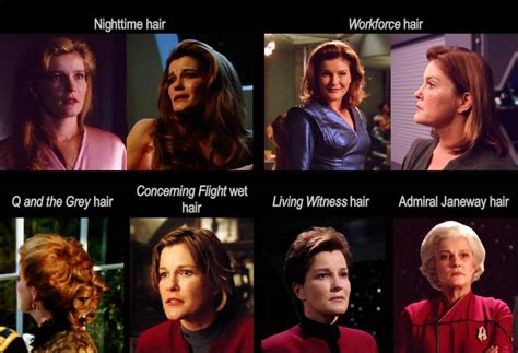 Captain Janeways Hairstyle Star Trek Voyager Photo 41126372 Fanpop