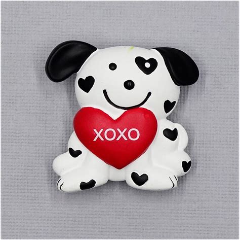 Valentines Day Xoxo Heart Puppy Pin