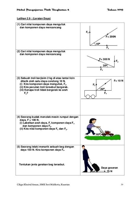 Daya Dan Gerakan Fizik Tingkatan 5 Lacmymages