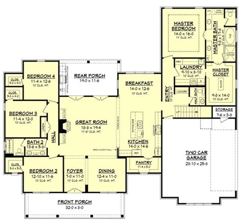 5 bedroom house plans | five bedroom homes and house plans. Farmhouse Style House Plan - 4 Beds 2.5 Baths 2686 Sq/Ft ...