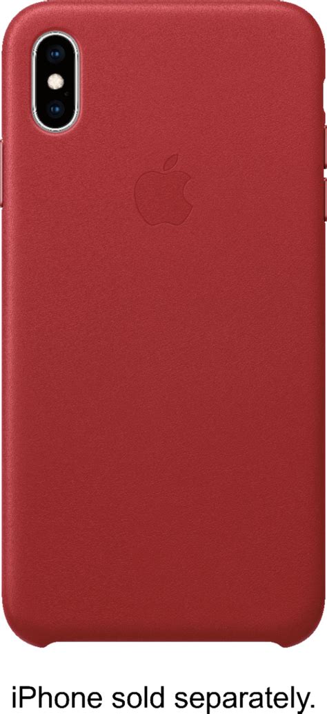 Best Buy Apple Iphone Xs Max Leather Case Red Mrwq2zma