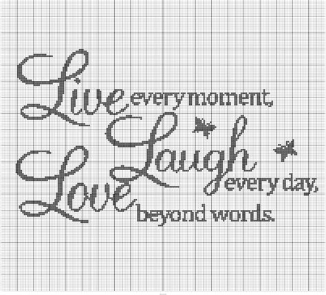 We did not find results for: LIVE LOVE LAUGH 200 X 180 C2C | Cross stitch quotes, Cross ...