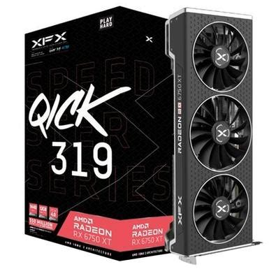 Placa de Vídeo XFX Speedster QICK319 AMD Radeon RX 6750XT Ultra Gaming